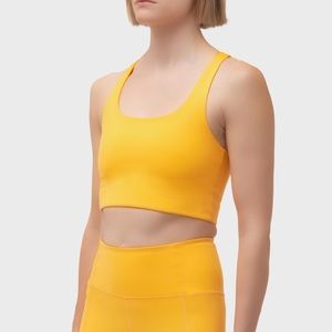 Girlfriend Collective Paloma Bra in Marigold - SIZE SMALL
